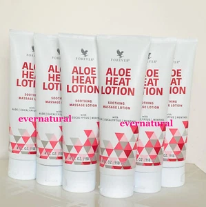 LOT of 6 tubes Forever Living Aloe Heat Lotion 4 fl.oz (118 ml) each - Picture 1 of 5