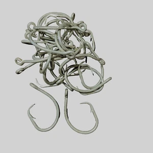25 unidades Mustad talla 8 ganchos círculo de pesca agua salada 3x extra fuerte suelto a granel - Imagen 1 de 3