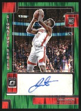 2022-23 Donruss Optic Signature Series Green Shock #70 Tari Eason Auto