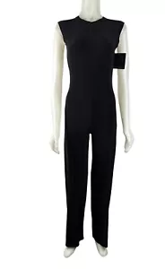 Norma Kamali Women's Black Sleeveless Stretchy Jumpsuit Size 34 or XS (2) - Picture 1 of 7