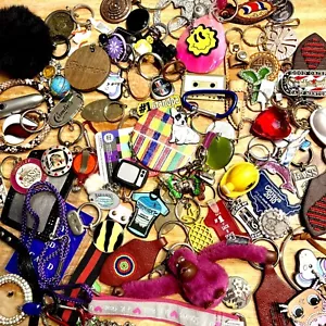 Huge keychains lot Keyrings Fobs Backpack Charms Purse Handbag Jewelry Pendants - Picture 1 of 21