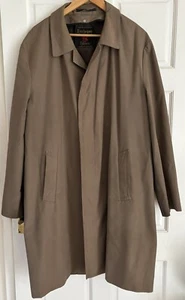 Vintage 1960s Exchequer Driway Mac Mens XL 52 Chest Made In England Trench Coat - Picture 1 of 24