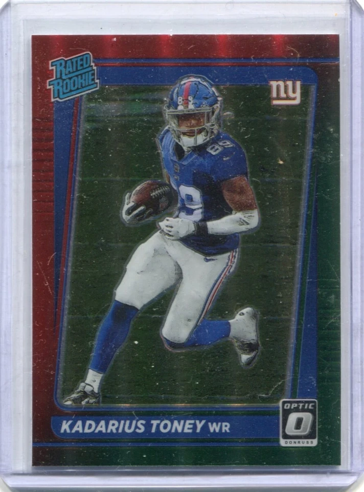 2021 Donruss Optic - KADARIUS TONEY - Red Green Prizm Rated Rookie P-264  CHIEFS - Image 1 of 1