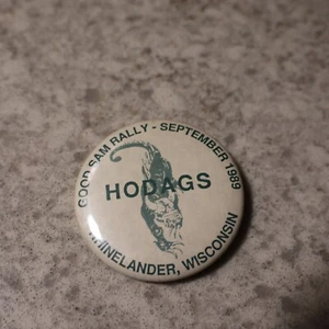 Vintage 1989 Rhinelander Wis Hodag Pinback Button - Picture 1 of 3