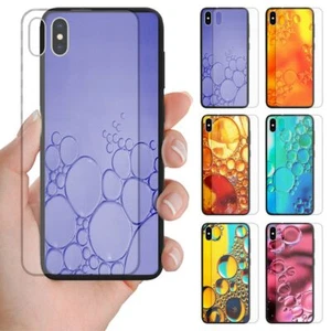 Funda trasera de vidrio templado con tema con impresión de burbujas de agua serie OPPO #2 - Imagen 1 de 13