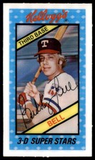 1980 KELLOGG'S BUDDY BELL 53 NRMT-MT BASEBALL TEXAS RANGERS