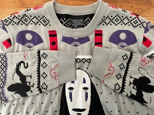 Neu mit Etikett Box Lunch Studio Ghibli Spirited Away No-Face Urlaub Pullover Sweater S/M - Bild 1 von 8
