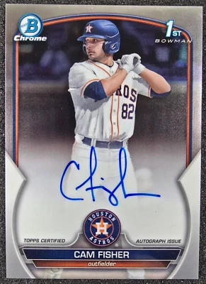 2023 Bowman Draft Chrome 1st Auto Cam Fisher #CDA-CFI Astros - Image 1 of 2