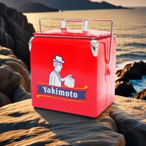 Yakimkoto Compact Retro Cooler 14Qt Triple-Wall Insulated Ice Chest Picnic RV - Picture 1 of 18