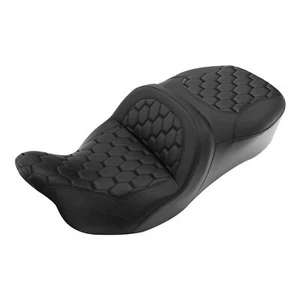 Asiento de conductor de pasajero negro adecuado para Harley Street Glide/Tri Glide 2009-2023 - Imagen 1 de 11