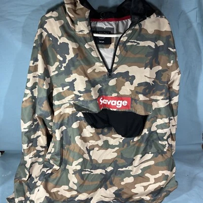 Chaqueta ligera camuflada Savage marca carbono para hombre grande EE Foto 1 de 4