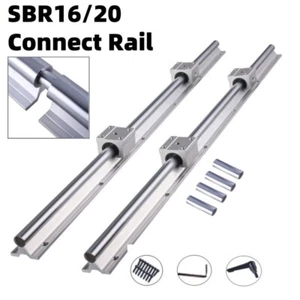 SBR20 SBR16 Splicing Connect Linear Rail Guide Shaft 300 -4000mm & SBR20/16 UU - Picture 1 of 15