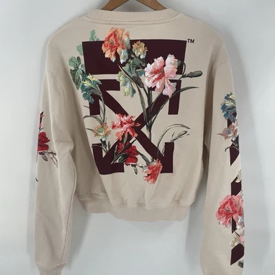 Off-White 2013 Flowers Carryover Cropped Sweatshirt - Women’s Size S - Image 1 of 4
