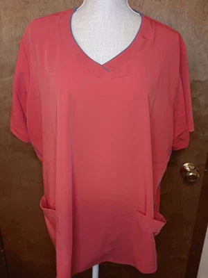Blusa Médica Jockey Mujer 3X Rosa Manga Corta Foto 1 de 4