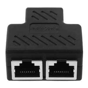 Ethernet Kabel Verteiler für schnelles - 1 zu 2 Splitter - Photo 1/12