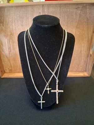 Tres collares cruzados 925 Foto 1 de 4