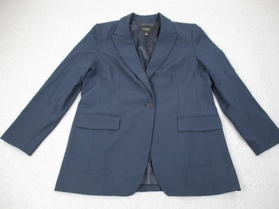 Banana Republic Blazer Womens 14 Navy Sculpted Stretch Jacket Office Career - Image 1 of 4