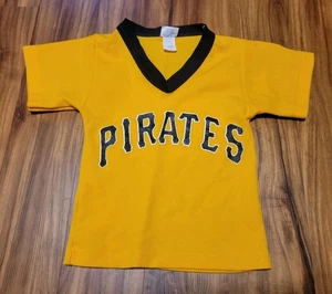 Vintage Pittsburgh Pirates MLB Pro-Knit Replica Baseball Jersey, Boys Small - Picture 1 of 4