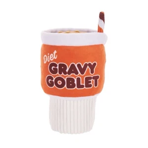 Bark Box Thanksgiving Dog Toy Diet Gravy Goblet Squeaker XS-S Dog New with Tag - Picture 1 of 4