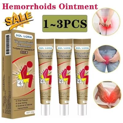 Sol Lora Hemorrhoid Cream: Fast Relief Hemorrhoid Ointment Relief Piles Pain - Image 1 of 4