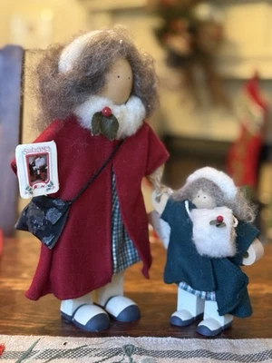 Lizzie High 手工制作娃娃 Cynthia High & Little Sister Jessica 1991 签名 — 第 1/4 张图片