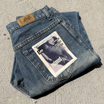 Deadstock LEE женщин мама джинсы света стирка джинсовой ткани размер 13 винтажный расслабленный крой - Изображение 1 из 4