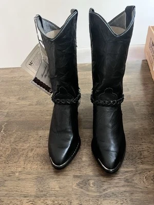 Botas occidentales negras vintage para mujer Abilene Sage Collection talla 8,5 Foto 1 de 4