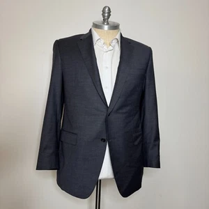Samuelsohn *Recent Men's 42R Blazer Solid Gray Sport Coat Jacket Wool - Picture 1 of 10