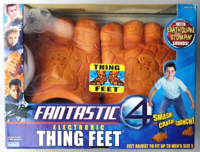 RARO 2005 FANTÁSTICO 4 SONIDOS ELECTRÓNICOS COSAS PIES TOY BIZ MARVEL ¡NUEVO SELLADO! Foto 1 de 4