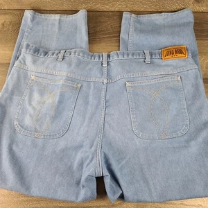 VTG Long Haul Jeans Men 48x30 Blue Denim Made USA Professional Trucker Relaxed - Picture 1 of 12