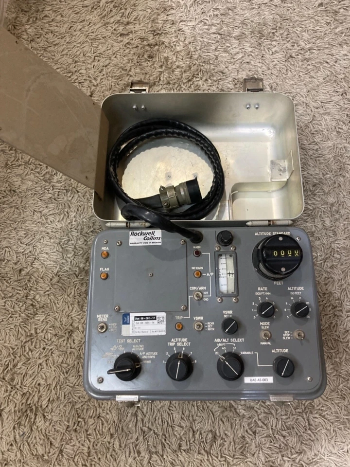 JUEGO DE PRUEBA ALTÍMETRO ROCKWELL COLLINS 980N-1 Foto 1 de 4