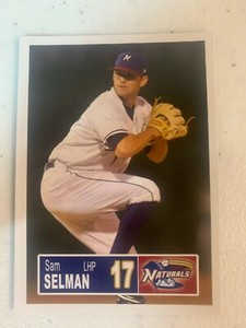 Sam Selman Card 2018 Northwest  Arkansas Naturals Team Card