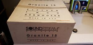 Soundstream Granite 15" old school NIB USA MADE