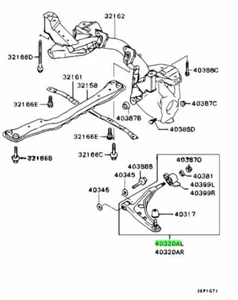 Arm Assy, FR Susp, Lwr LH For: Mitsubishi Lancer Evo 5 6 CP9A - Picture 1 of 1