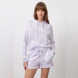 Sudadera con Capucha Recortada Rails Murray Nube Lavanda Tie Dye Para Mujer Talla M Mezcla Modal - Imagen 1 de 6