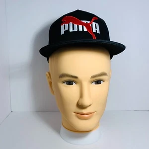 Puma Baseball Cap Adjustable Embroidered Logo Unisex Black One Size New - Picture 1 of 4