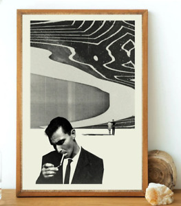 Twilight Zone Tv Series Rod Serling Black & White Style MidCentury Modern Poster