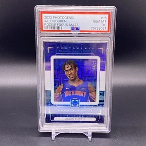 PSA 10 - #/25! 🚨2022-23 Panini Photogenic Jalen Duren RC Pistons Rookie #15 - Picture 1 of 2