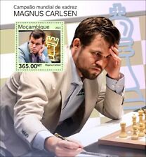Mozambique Stamps 2022 MNH World Chess Champion Magnus Carlsen Souvenir Sheet