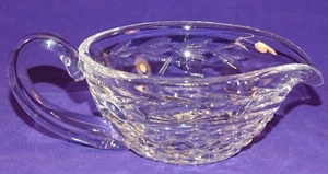 BEAUTIFUL HAND CUT WATERFORD CRYSTAL GLANDORE GRAVY / SAUCE BOAT GOTHIC MARK - Picture 1 of 8