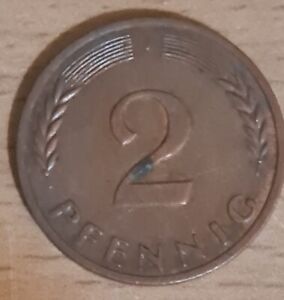 Moneda 2 peniques 1969J Alemania