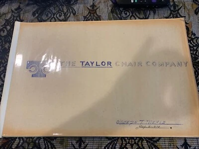 Taylor Chair Company Portfolio 1975 Joseph Meals Giacomo Buzzitta Rare - Image 1 of 4