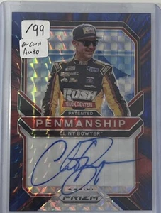 Reactive Blue /99 Clint Bowyer #PP-CB Auto 2021 Racing Prizm Patented Penmanship - Picture 1 of 3