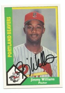 Minnesota Twins JIMMY WILLIAMS autographed 1990 CMC - Portland Beavers - Picture 1 of 1