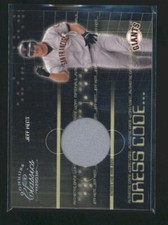 JEFF KENT 2003 DONRUSS CLASSICS DRESS CODE GAME USED WORN JERSEY #044/425 AD2468