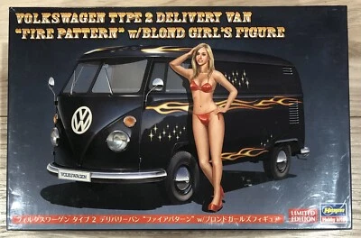 Furgoneta de reparto Hasegawa 52264 SP464 1/24 VW tipo 2 “patrón fuego” + chica rubia nueva Foto 1 de 4