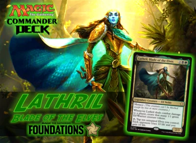 Lathril, Blade of the Elves MTG EDH Commander Deck, Golgari Elves! - Image 1 of 4