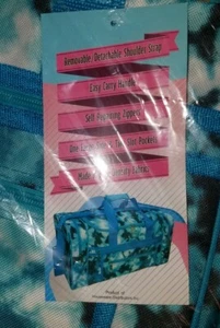 Jet Set Pool Tie-Dye Duffle Bag Blue Gym Sport Teen Kids Camp School Boys Girls - Picture 1 of 4