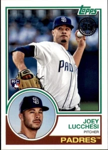 Aggiornamento Topps 2018 1983 Topps Inserto Anniversario RC #83-5 Joey Lucchesi Padres - Foto 1 di 1