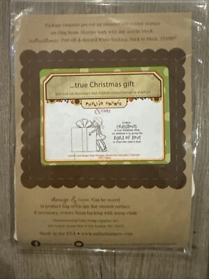 ¡Nuevo! Estampillas de goma de Unity Stamp Company... verdadero regalo de Navidad Foto 1 de 2